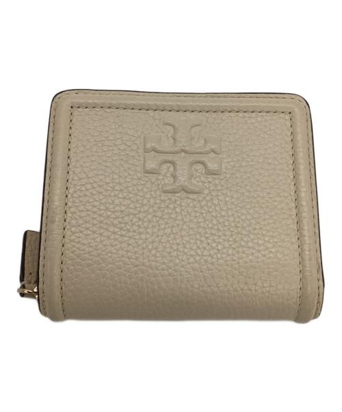 TORY BURCH（トリーバーチ）TORY BURCH (トリーバーチ) 2つ折り財布 ベージュの古着・服飾アイテム