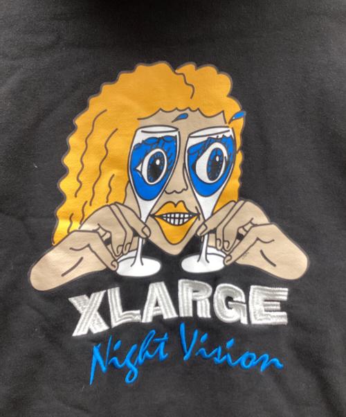 X-LARGE（エクストララージ）X-LARGE (エクストララージ) プルオーバーパーカー ブラック サイズ:Mの古着・服飾アイテム