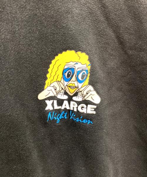 X-LARGE（エクストララージ）X-LARGE (エクストララージ) プルオーバーパーカー ブラック サイズ:Mの古着・服飾アイテム