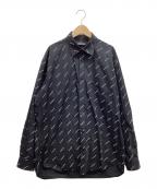 BALENCIAGAバレンシアガ）の古着「長袖シャツ」｜ブラック×ホワイト