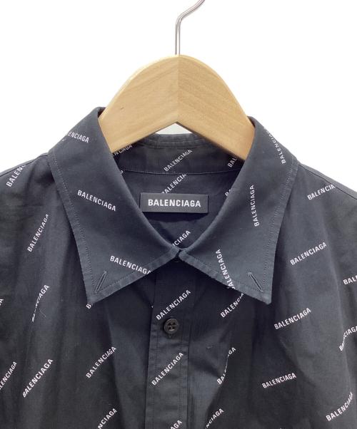 BALENCIAGA（バレンシアガ）BALENCIAGA (バレンシアガ) 長袖シャツ ブラック×ホワイト サイズ:37の古着・服飾アイテム