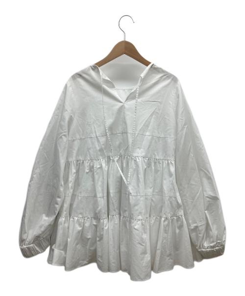 YORI（ヨリ）YORI (ヨリ) 長袖カットソー ホワイト サイズ:FREEの古着・服飾アイテム