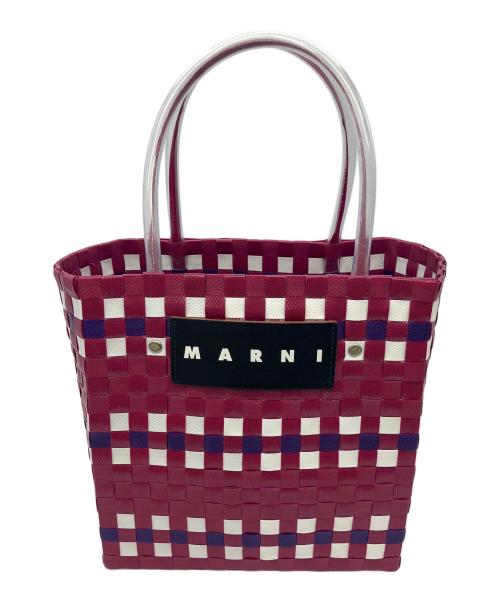 MARNI（マルニ）MARNI (マルニ) ハンドバッグ ホワイト×ピンクの古着・服飾アイテム