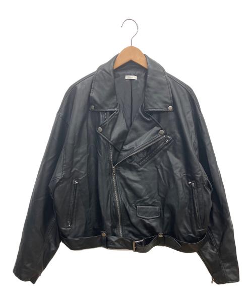 FAVCLO（-）FAVCLO (-) レザージャケット ブラック サイズ:Mの古着・服飾アイテム