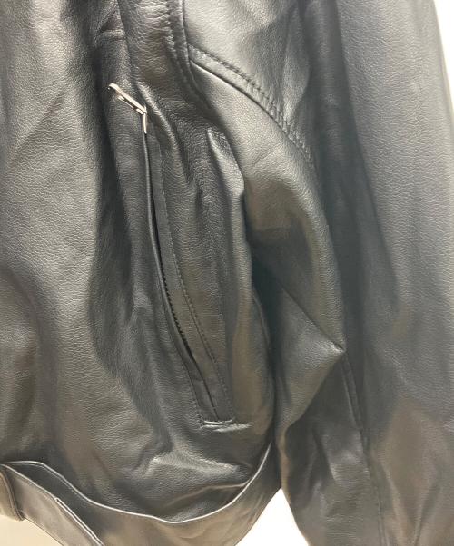 FAVCLO（-）FAVCLO (-) レザージャケット ブラック サイズ:Mの古着・服飾アイテム