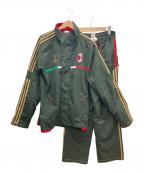 adidasアディダス）の古着「ナイロンジャケットセットアップ」｜カーキ