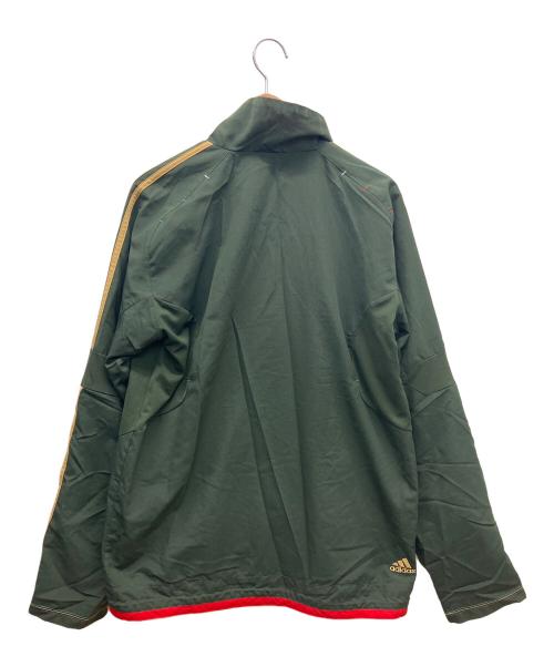 adidas（アディダス）adidas (アディダス) ナイロンジャケットセットアップ カーキ サイズ:Mの古着・服飾アイテム