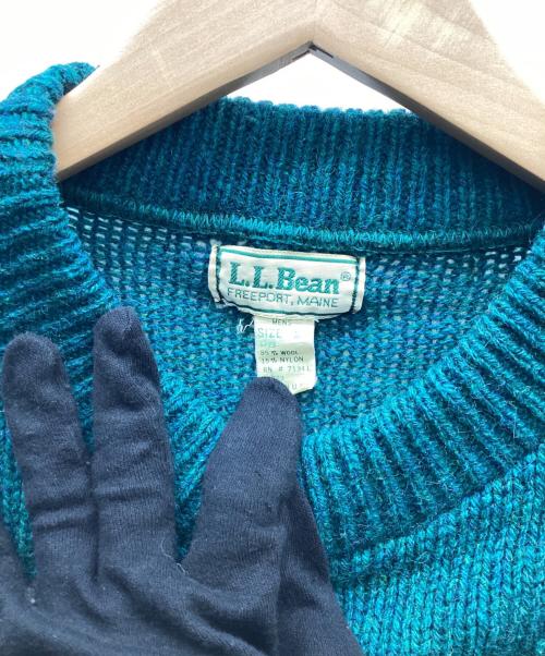 L.L.Bean（エルエルビーン）L.L.Bean (エルエルビーン) クルーネックニット グリーン サイズ:Mの古着・服飾アイテム