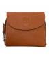 IL BISONTE（イル ビゾンテ）の古着「ラウンドジップ スクエアウォレット」｜オレンジ