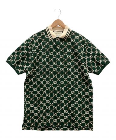 中古・古着通販】GUCCI (グッチ) ポロシャツ グリーン サイズ:L
