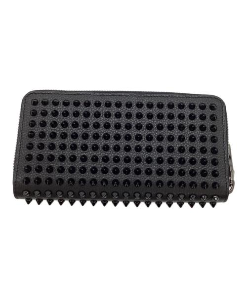 Christian Louboutin（クリスチャン・ルブタン）Christian Louboutin (クリスチャン・ルブタン) ラウンドファスナー財布 ブラックの古着・服飾アイテム