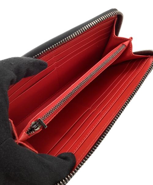 Christian Louboutin（クリスチャン・ルブタン）Christian Louboutin (クリスチャン・ルブタン) ラウンドファスナー財布 ブラックの古着・服飾アイテム