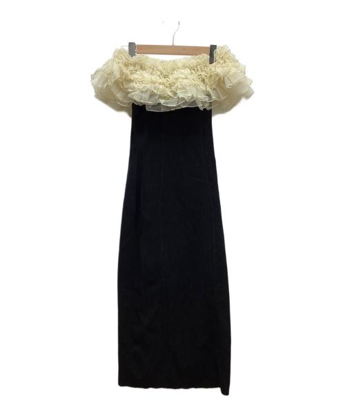 eimy istoire（エイミーイストワール）eimy istoire (エイミーイストワール) ノースリーブワンピース アイボリー×ブラック サイズ:free 未使用品の古着・服飾アイテム