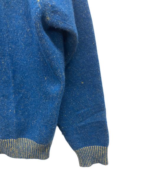 TOMORROW LAND tricot（トゥモローランド トリコ）TOMORROW LAND tricot (トゥモローランド トリコ) 厚手カーディガン イエロー×ブルー サイズ:Mの古着・服飾アイテム