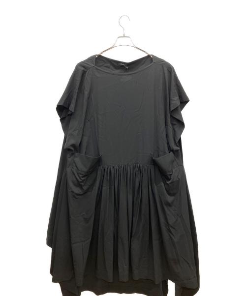 LIMI feu（リミフゥ）LIMI feu (リミフゥ) Cu/Cギャバスクエア切替ドレス ブラック サイズ:Mの古着・服飾アイテム
