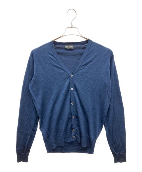JOHN SMEDLEY（ジョンスメドレー）JOHN SMEDLEY (ジョンスメドレー) 薄手カーディガン ブルー サイズ:Lの古着・服飾アイテム
