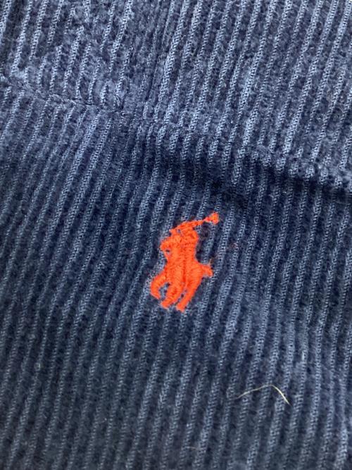 POLO RALPH LAUREN（ポロ・ラルフローレン）POLO RALPH LAUREN (ポロ・ラルフローレン) コーデュロイトートバッグ ネイビーの古着・服飾アイテム