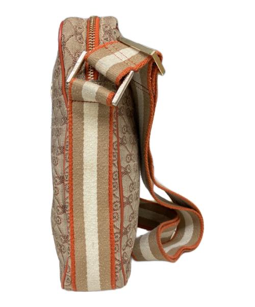 ANYA HINDMARCH（アニヤ・ハインドマーチ）ANYA HINDMARCH (アニヤハインドマーチ) ショルダーバッグ オレンジベージュの古着・服飾アイテム