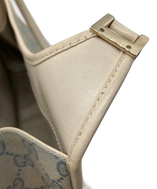 GUCCI（グッチ）GUCCI (グッチ) ハンドバッグ ブルー×ホワイトの古着・服飾アイテム