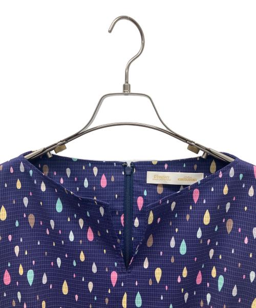 VISCOTECS MAKE YOUR BRAND KEISUZUKI（ビスコテックス）VISCOTECS MAKE YOUR BRAND KEISUZUKI (ビスコテックス) ノースリーブワンピース ネイビー サイズ:Lの古着・服飾アイテム