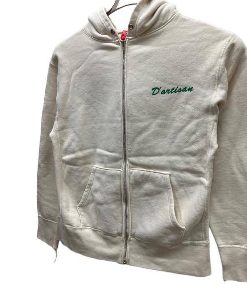 STUDIO D'ARTISAN（ステュディオダルチザン）STUDIO D'ARTISAN (ステュディオダルチザン) ジップパーカー ベージュ サイズ:Lの古着・服飾アイテム