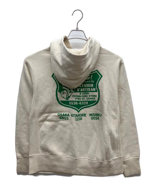 STUDIO D'ARTISAN（ステュディオダルチザン）STUDIO D'ARTISAN (ステュディオダルチザン) ジップパーカー ベージュ サイズ:Lの古着・服飾アイテム