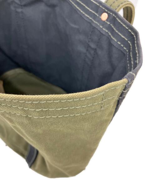 一澤製（イチザワセイ）一澤製 (イチザワセイ) トートバッグ ブラック×オリーブの古着・服飾アイテム