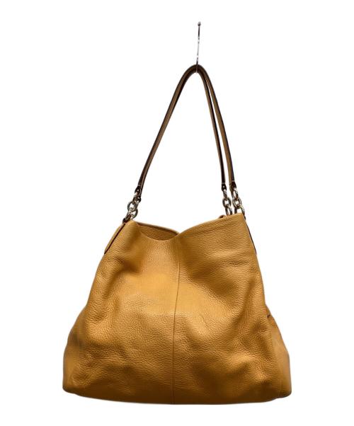 COACH（コーチ）COACH (コーチ) ハンドバッグ イエローの古着・服飾アイテム