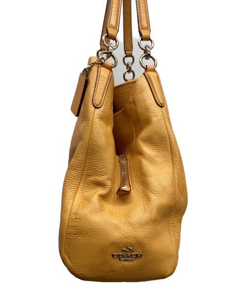 COACH（コーチ）COACH (コーチ) ハンドバッグ イエローの古着・服飾アイテム