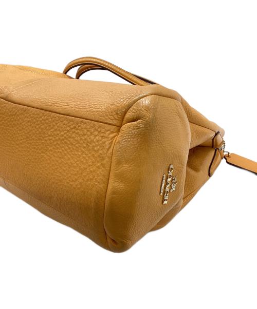 COACH（コーチ）COACH (コーチ) ハンドバッグ イエローの古着・服飾アイテム
