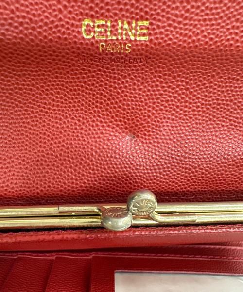 OLD CELINE（セリーヌ）OLD CELINE (セリーヌ) 長財布 レッドの古着・服飾アイテム