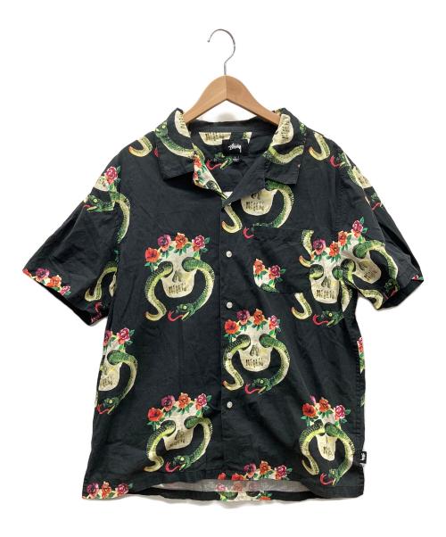 stussy（ステューシー）stussy (ステューシー) 半袖シャツ ブラック サイズ:Lの古着・服飾アイテム