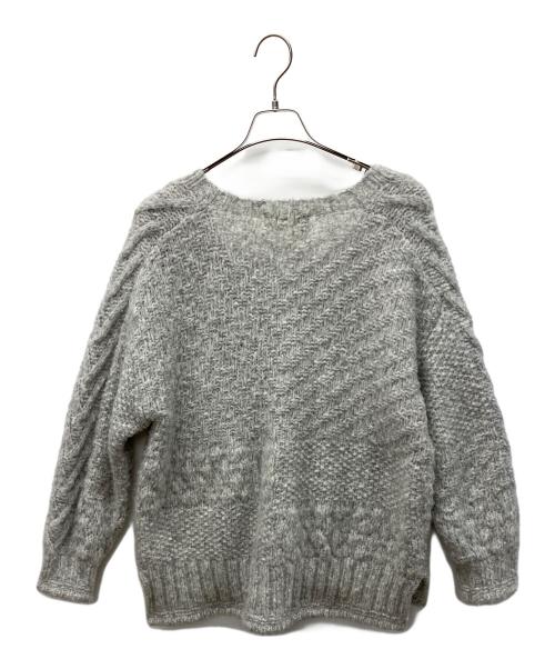 tumugu（ツムグ）tumugu (ツムグ) 厚手ニット グレー サイズ:Freeの古着・服飾アイテム