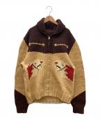 古着フルギ）の古着「カウチンニットカーディガン」｜ブラウン