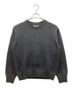 anukeアンヌーク）の古着「クルーネックソフトニット」｜グレー