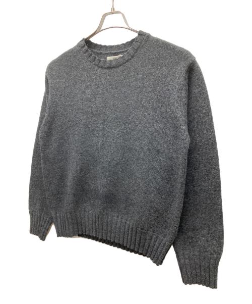 anuke（アンヌーク）anuke (アンヌーク) クルーネックソフトニット グレー サイズ:freeの古着・服飾アイテム