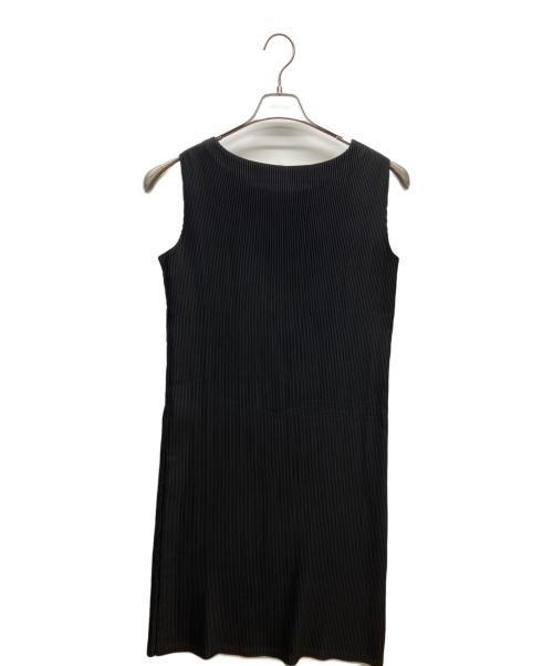 ISSEY MIYAKE（イッセイミヤケ）ISSEY MIYAKE (イッセイミヤケ) ノースリーブワンピース ブラック サイズ:Mの古着・服飾アイテム