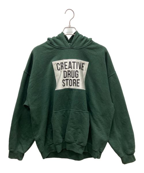 Creative（クリエイティブ・ウェイステッド・ストア）Creative (クリエイティブ) パーカー グリーン サイズ:XLの古着・服飾アイテム