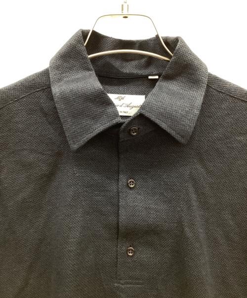 Massimo d’Augusto（マッシモダウグスト）Massimo d’Augusto (マッシモダウグスト) 長袖ポロシャツ ネイビー サイズ:Lの古着・服飾アイテム