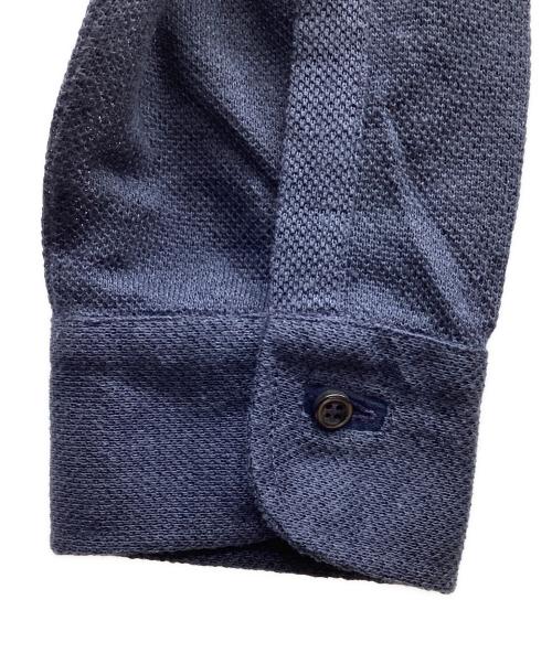 Massimo d’Augusto（マッシモダウグスト）Massimo d’Augusto (マッシモダウグスト) 長袖ポロシャツ ネイビー サイズ:Lの古着・服飾アイテム
