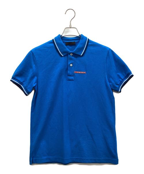 PRADA（プラダ）PRADA (プラダ) 半袖ポロシャツ スカイブルー サイズ:Mの古着・服飾アイテム