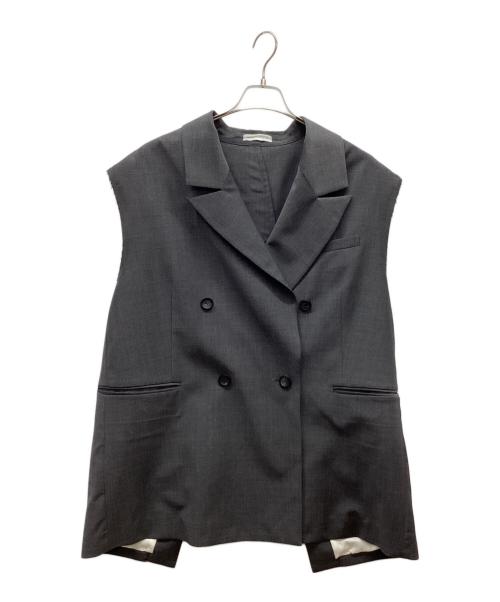 MAISON SPECIAL（メゾンスペシャル）MAISON SPECIAL (メゾンスペシャル) Back Slit Cut off Over ジレ グレー サイズ:Mの古着・服飾アイテム