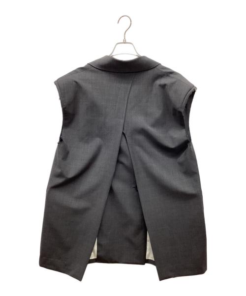 MAISON SPECIAL（メゾンスペシャル）MAISON SPECIAL (メゾンスペシャル) Back Slit Cut off Over ジレ グレー サイズ:Mの古着・服飾アイテム