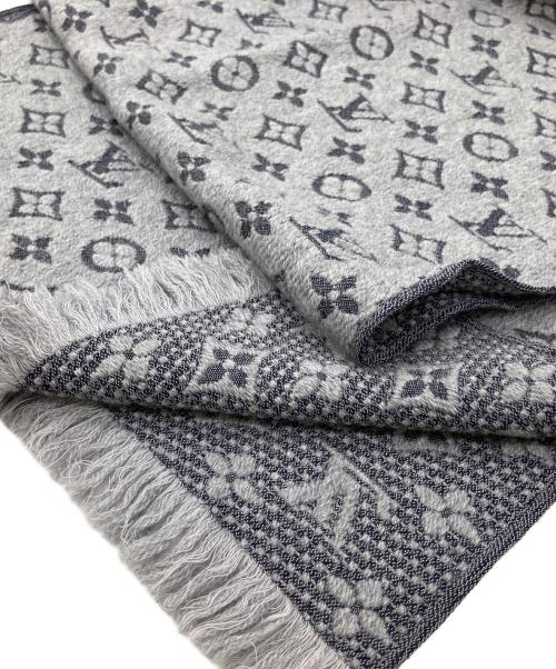 LOUIS VUITTON（ルイ ヴィトン）LOUIS VUITTON (ルイ ヴィトン) マフラー・モノグラム　クラシック グレーの古着・服飾アイテム