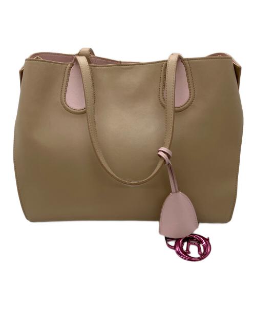 Christian Dior（クリスチャン ディオール）Christian Dior (クリスチャン ディオール) トートバッグ ピンクベージュの古着・服飾アイテム