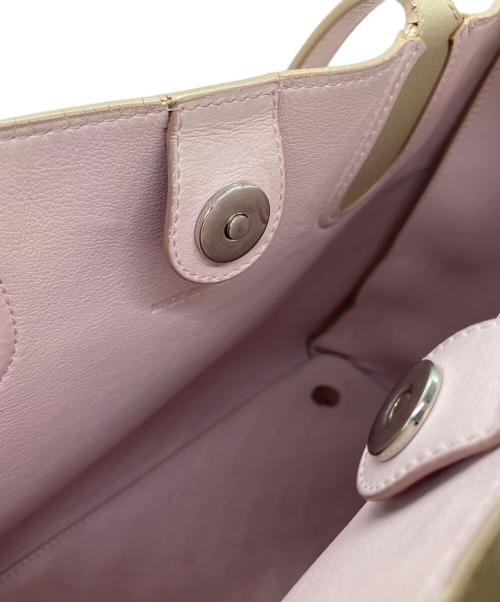 Christian Dior（クリスチャン ディオール）Christian Dior (クリスチャン ディオール) トートバッグ ピンクベージュの古着・服飾アイテム