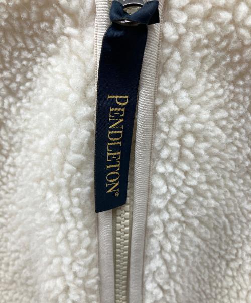 PENDLETON（ペンドルトン）PENDLETON (ペンドルトン) ファージャケット ホワイト サイズ:Lの古着・服飾アイテム