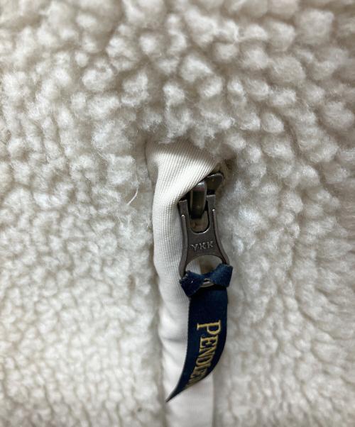 PENDLETON（ペンドルトン）PENDLETON (ペンドルトン) ファージャケット ホワイト サイズ:Lの古着・服飾アイテム