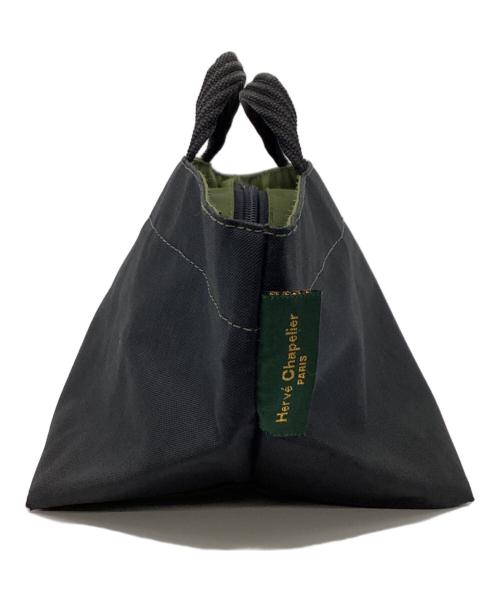 Herve Chapelier（エルベシャプリエ）Herve Chapelier (エルベシャプリエ) ハンドバッグ ブラックの古着・服飾アイテム
