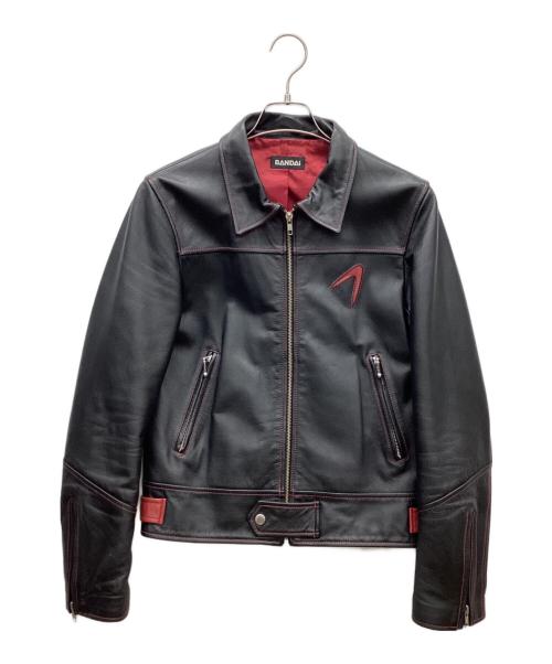 BANDAI（バンダイ）BANDAI (バンダイ) レザージャケット ブラック サイズ:Mの古着・服飾アイテム